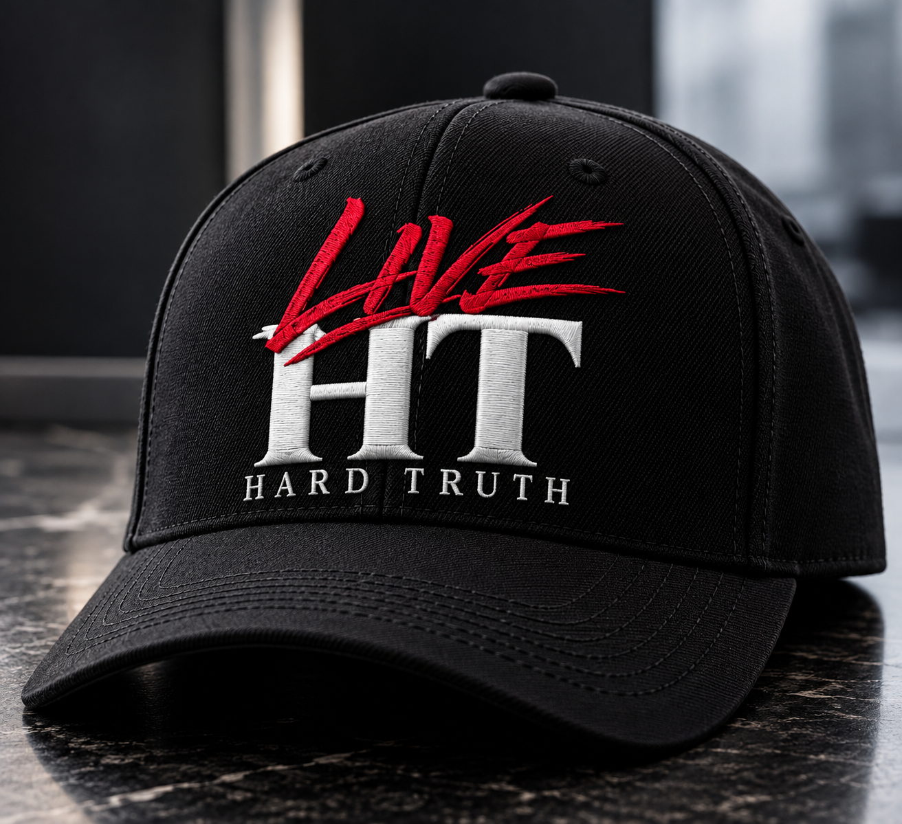 LIVE HARD TRUTH Cap — black