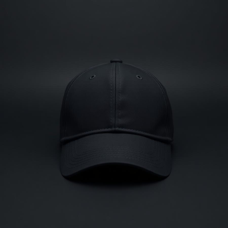 Structured Statement Cap in black