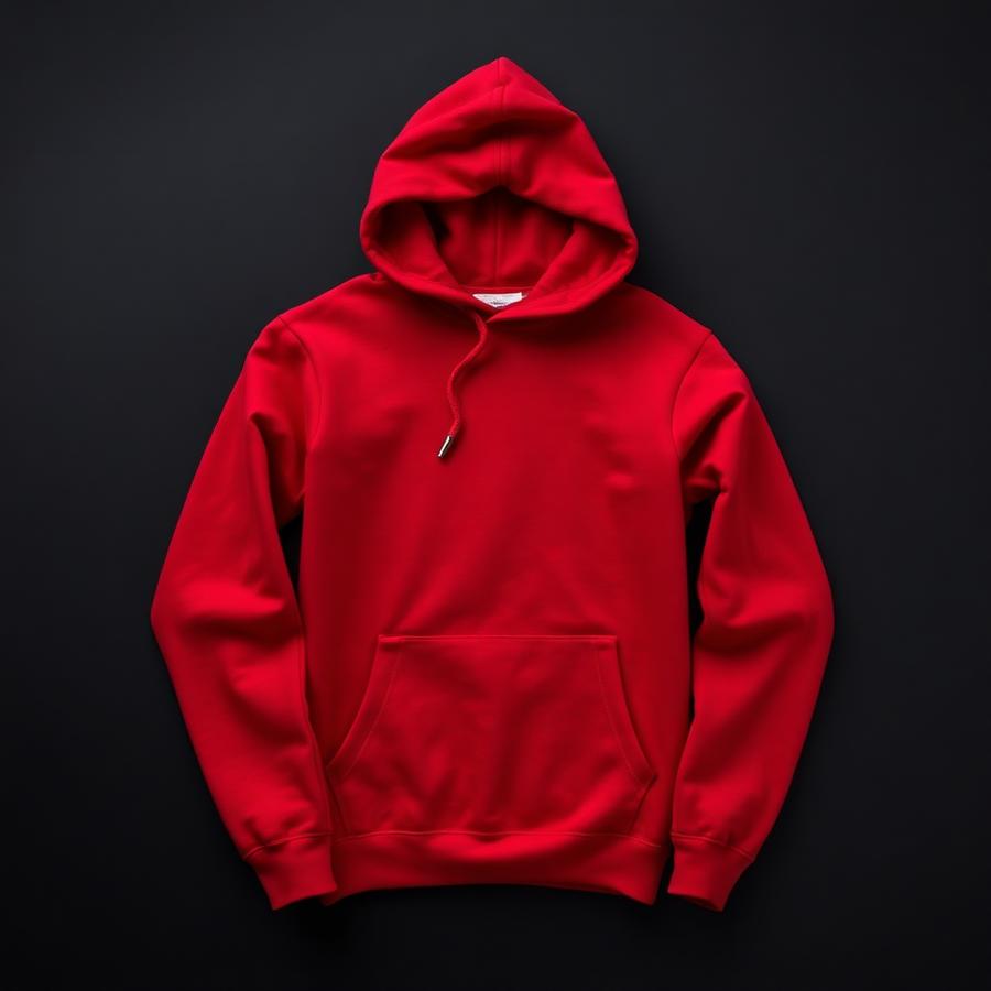 Signature Heavyweight Hoodie in red